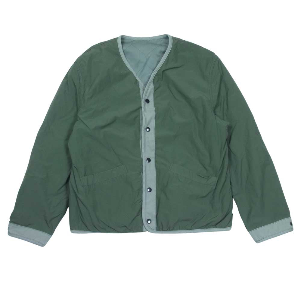 Scye サイ 5121-61501 N/P Light Taffeta Garment Dyed Shell Jacket ライト タフタ ガーメント ダイド リバーシブル シェル ジャケット モスグリーン系 38【美品】【中古】