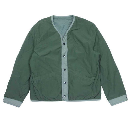 Scye サイ 5121-61501 N/P Light Taffeta Garment Dyed Shell Jacket ライト タフタ ガーメント ダイド リバーシブル シェル ジャケット モスグリーン系 38【美品】【中古】