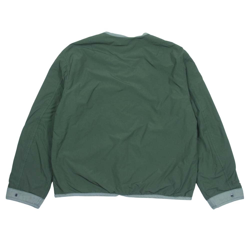 Scye サイ 5121-61501 N/P Light Taffeta Garment Dyed Shell Jacket ライト タフタ ガーメント ダイド リバーシブル シェル ジャケット モスグリーン系 38【美品】【中古】