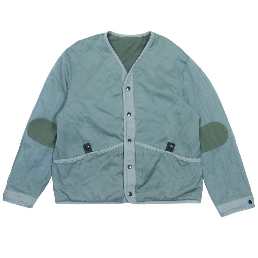 Scye サイ 5121-61501 N/P Light Taffeta Garment Dyed Shell Jacket ライト タフタ ガーメント ダイド リバーシブル シェル ジャケット モスグリーン系 38【美品】【中古】