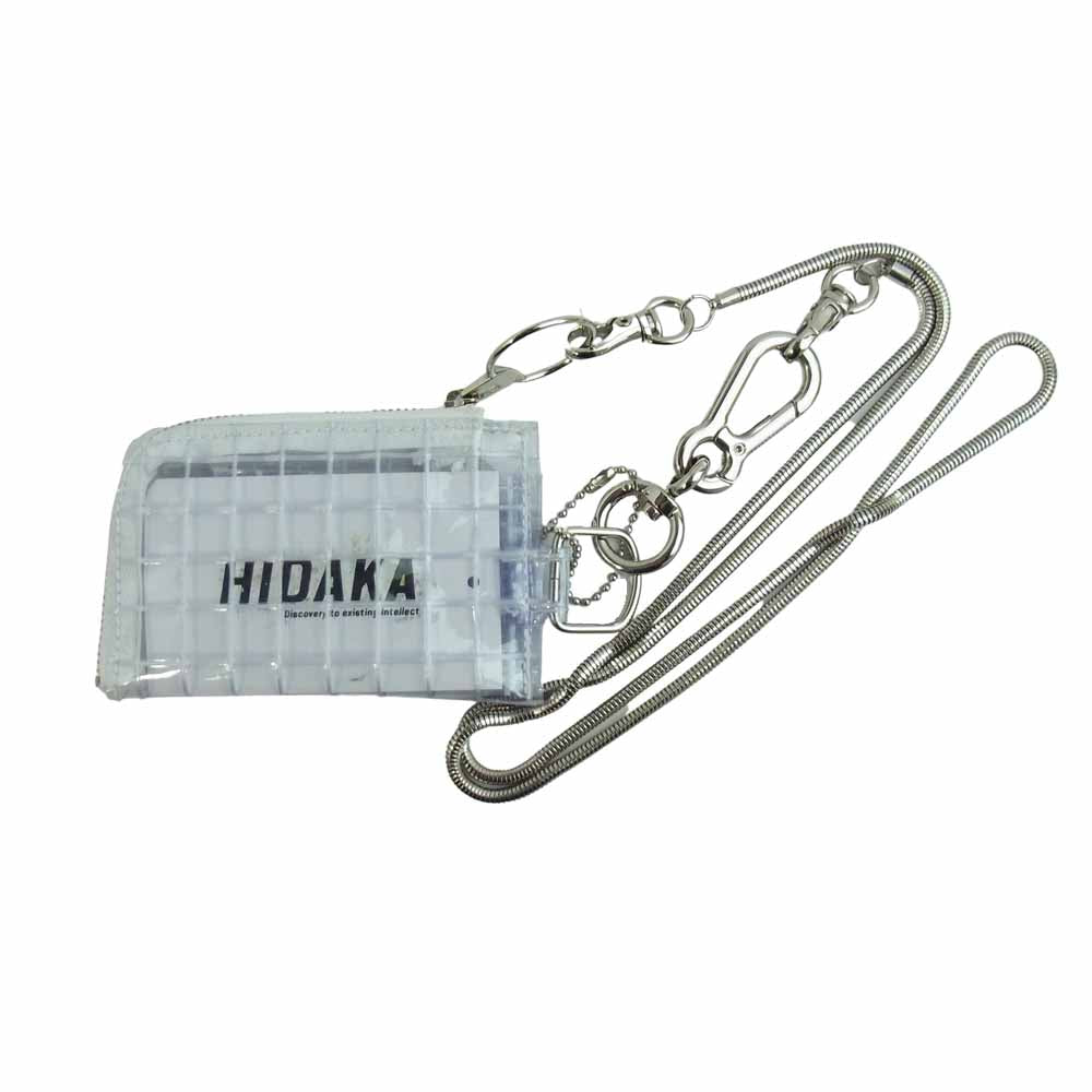 ヒダカ Shoulder coin case ショルダー コインケース カードケース 小物入れ クリア系【中古】