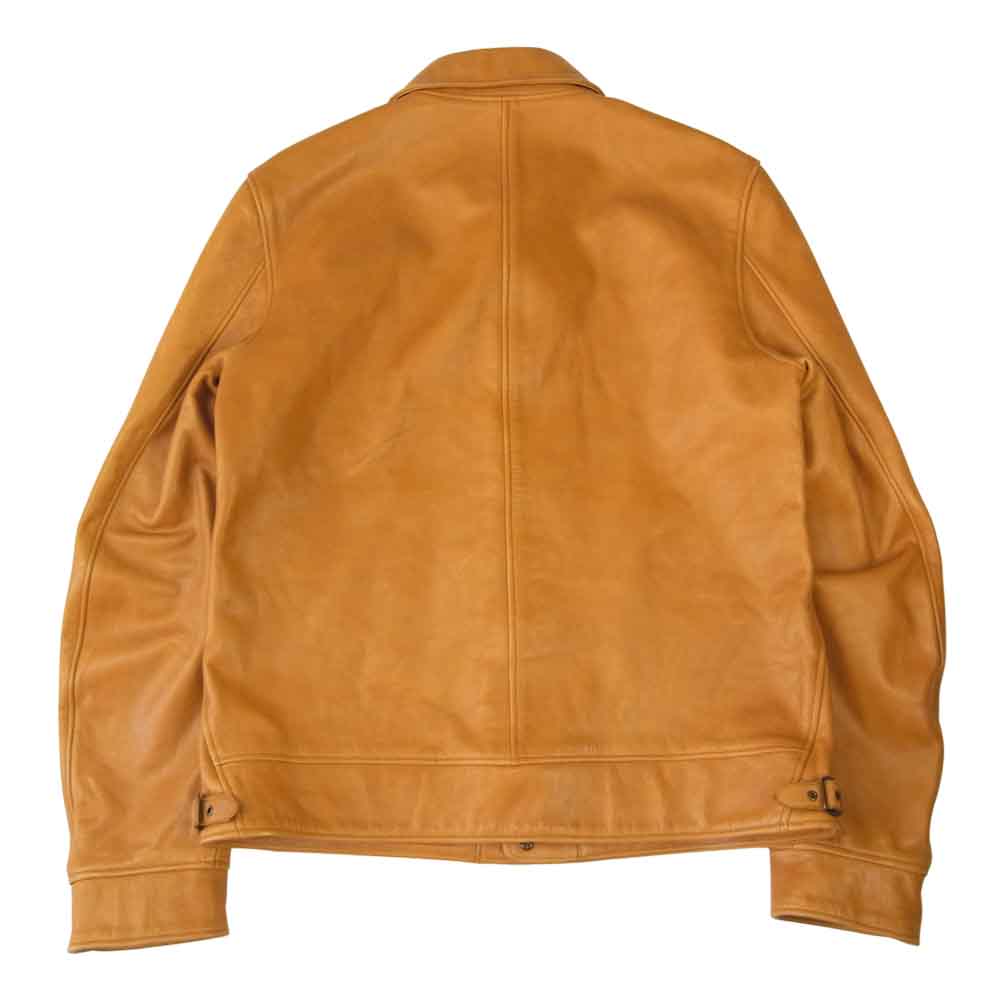 WACKO MARIA ワコマリア A-1 レザー ジャケット ライトブラウン系 XL【美品】【中古】