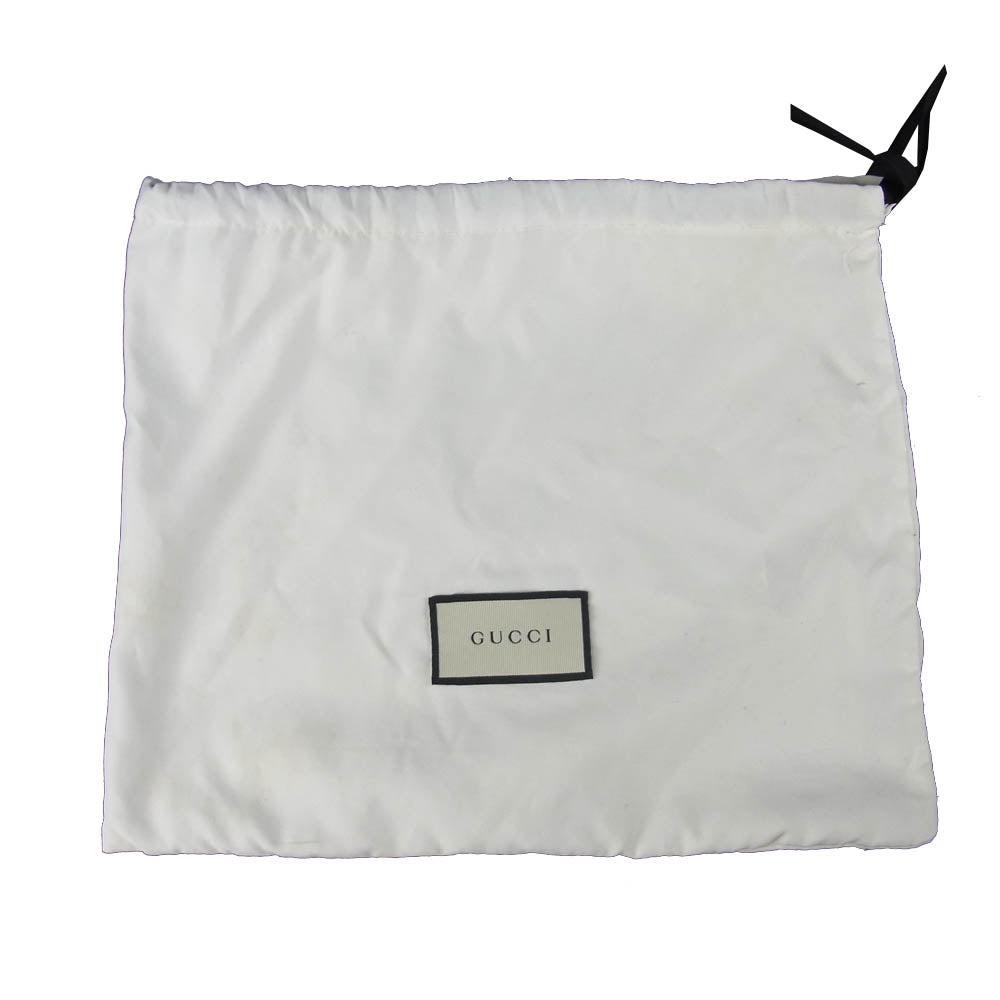 GUCCI グッチ 21882 シルヴィ スモール リボン シェリーライン レザー ショルダー バッグ ブラック系【中古】