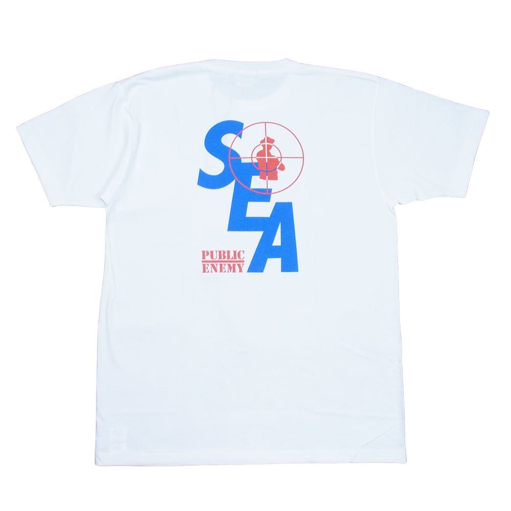 WIND AND SEA ウィンダンシー WDS-PEFTP-10 Public Enemy パブリックエネミー Tシャツ ホワイト系 XL【新古品】【未使用】【中古】