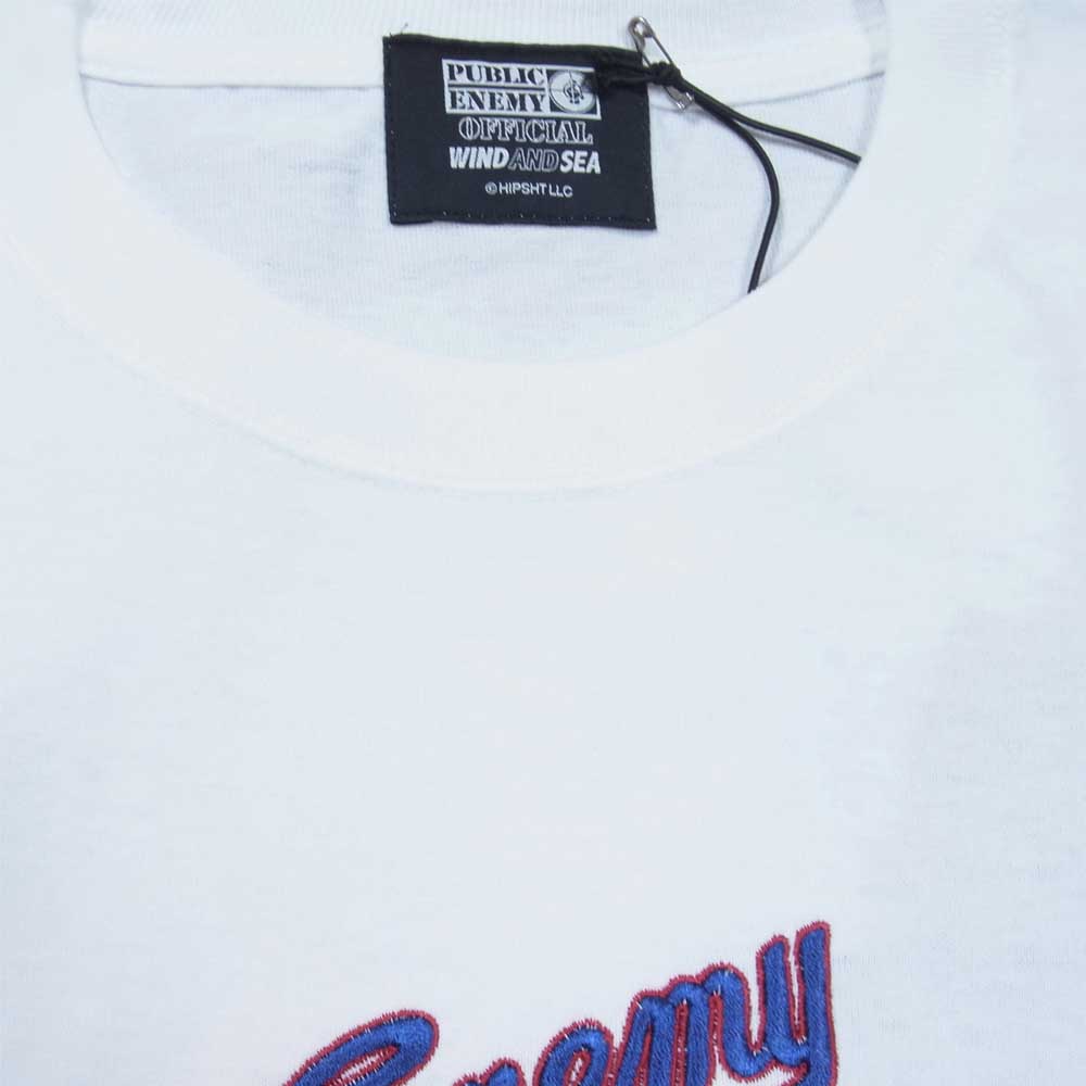 WIND AND SEA ウィンダンシー WDS-PEFTP-10 Public Enemy パブリックエネミー Tシャツ ホワイト系 XL【新古品】【未使用】【中古】