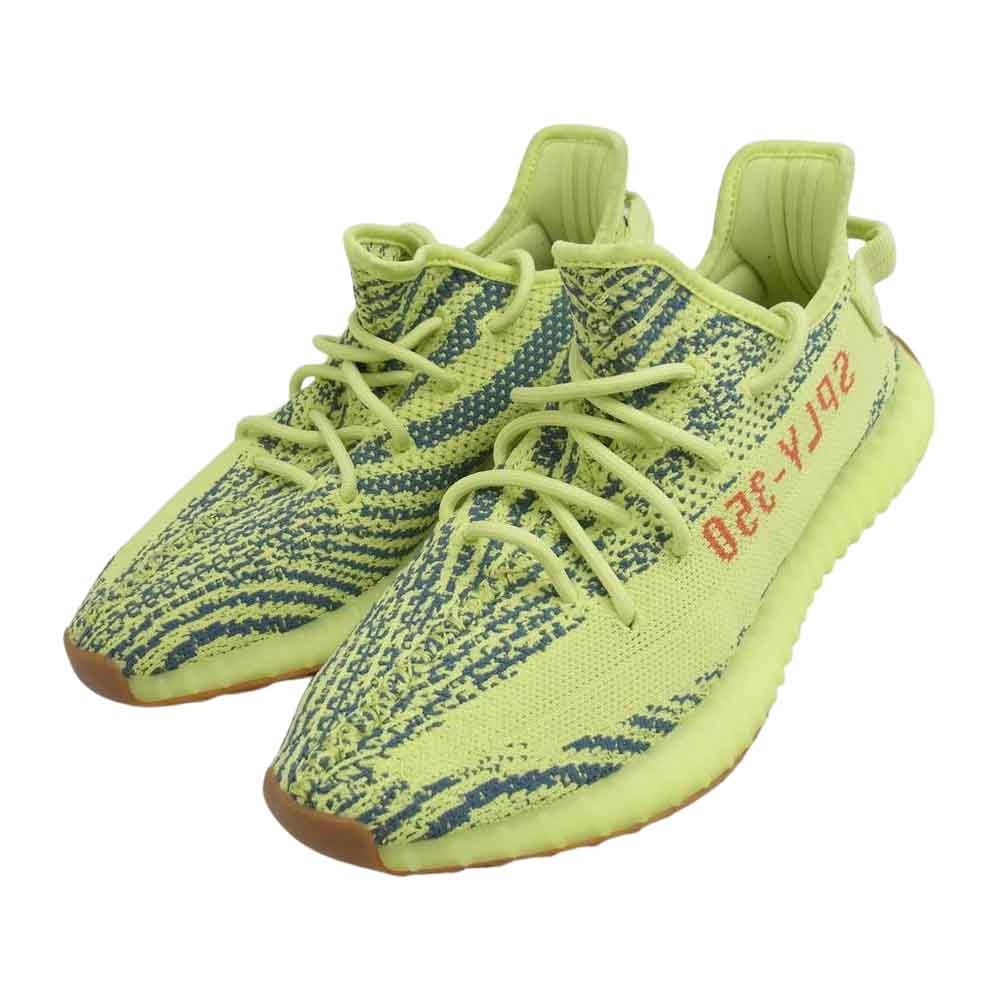 adidas アディダス B37572 YEEZY BOOST 350 V2 Semi Frozen Yellow イージーブースト 350 V2 イエロー系 27cm【美品】【中古】