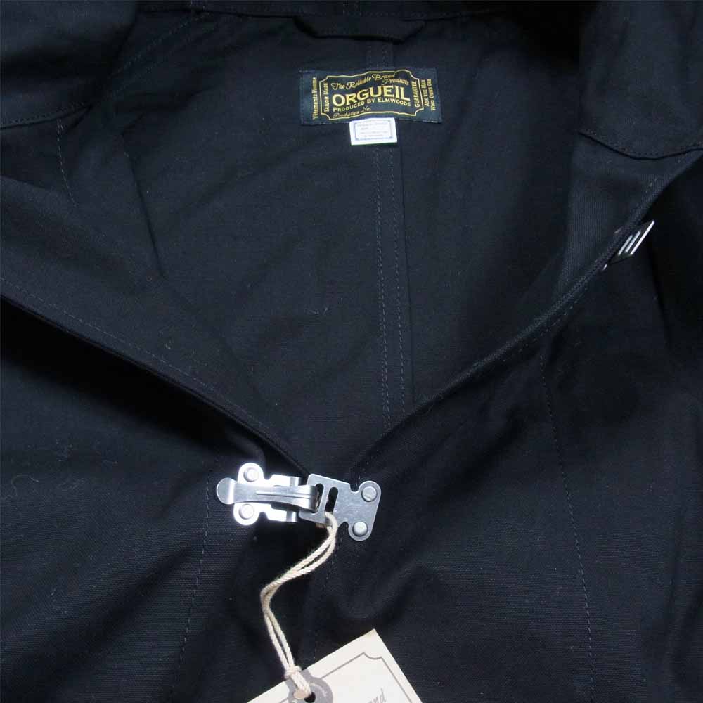 ORGUEIL オルゲイユ OR-4195 Italian Snow Parka イタリアン スノー パーカー ミリタリー コート ブラック系 40【極上美品】【中古】