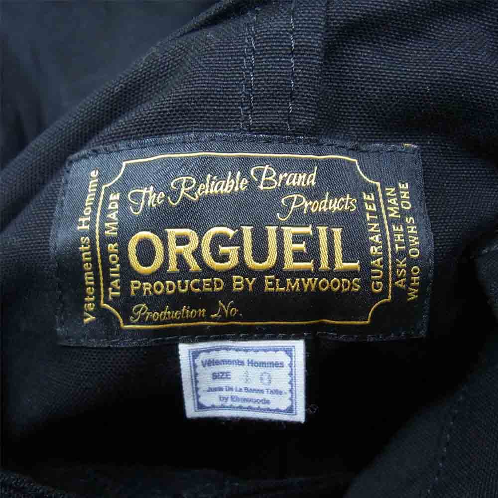 ORGUEIL オルゲイユ OR-4195 Italian Snow Parka イタリアン スノー パーカー ミリタリー コート ブラック系 40【極上美品】【中古】