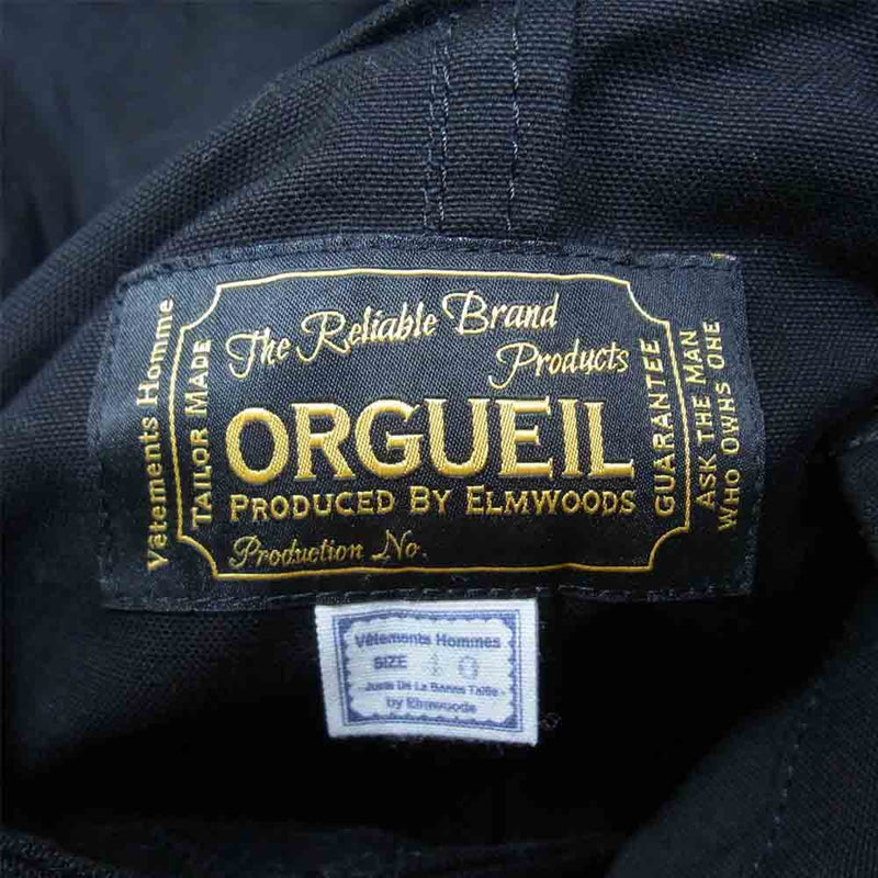 ORGUEIL オルゲイユ OR-4195 Italian Snow Parka イタリアン スノー パーカー ミリタリー コート ブラック系  40【極上美品】【中古】