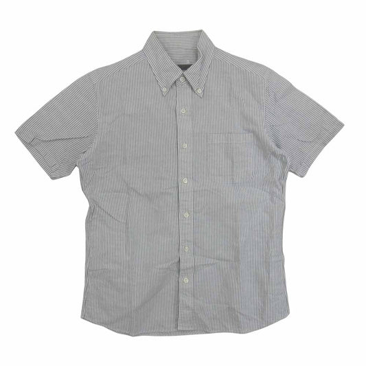 SOPHNET. ソフネット SOPH-80027 ストライプ 半袖 BD シャツ グレー系 L【中古】