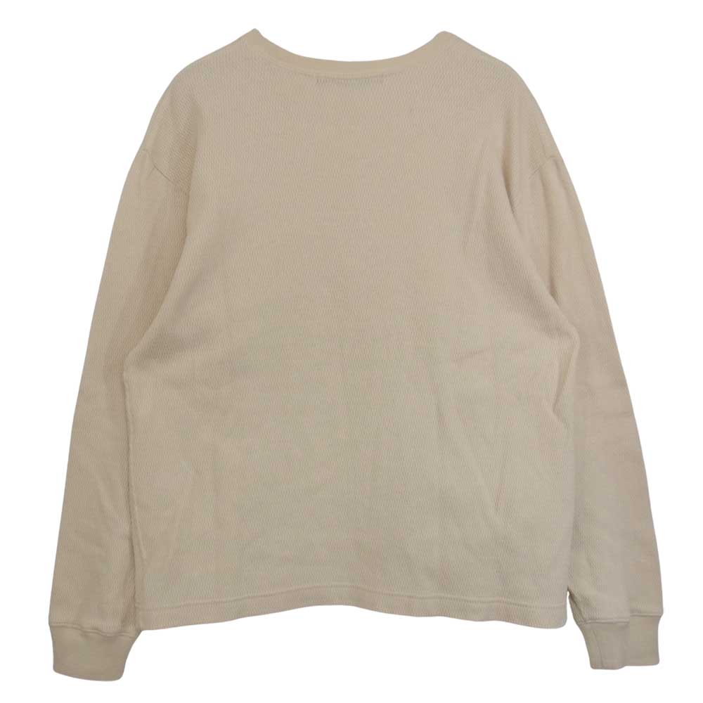 SOPHNET. ソフネット SOPH-189102 WAFFLE LONG SLEEVE TEE ワッフル ロング スリーブ Tシャツ ベージュ系 L【中古】
