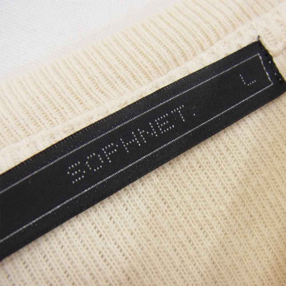 SOPHNET. ソフネット SOPH-189102 WAFFLE LONG SLEEVE TEE ワッフル ロング スリーブ Tシャツ ベージュ系 L【中古】