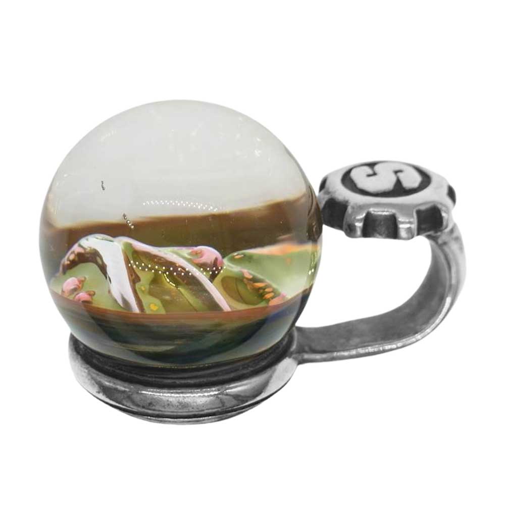 STARLIN GEAR スターリンギア ギャランティカード付属 New Skull Marble Monkey ニュー スカル マーブル モンキー ペンダント トップ【中古】