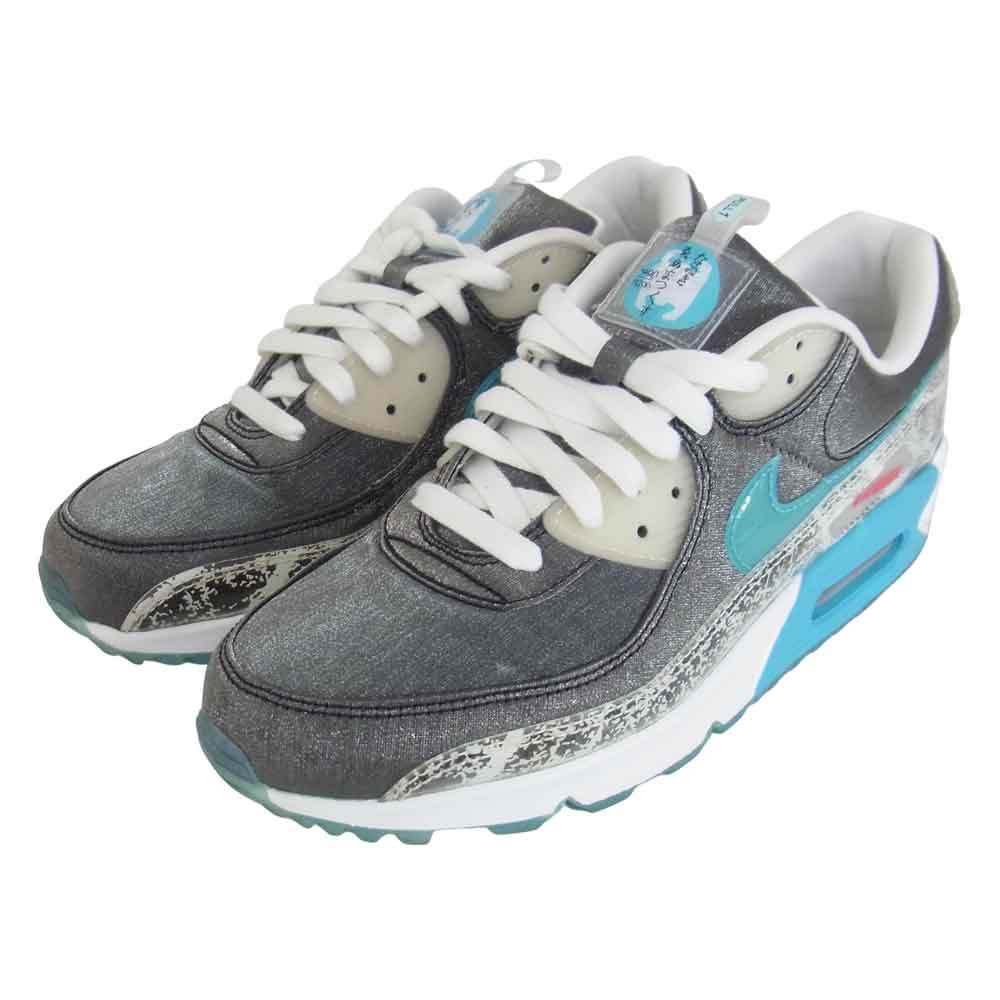 NIKE ナイキ DD5483-010 WMNS AIR MAX 90 SE RICE BALL SWOOSH MART ウィメンズ エア マックス 90 グレー系 26.5cm【中古】