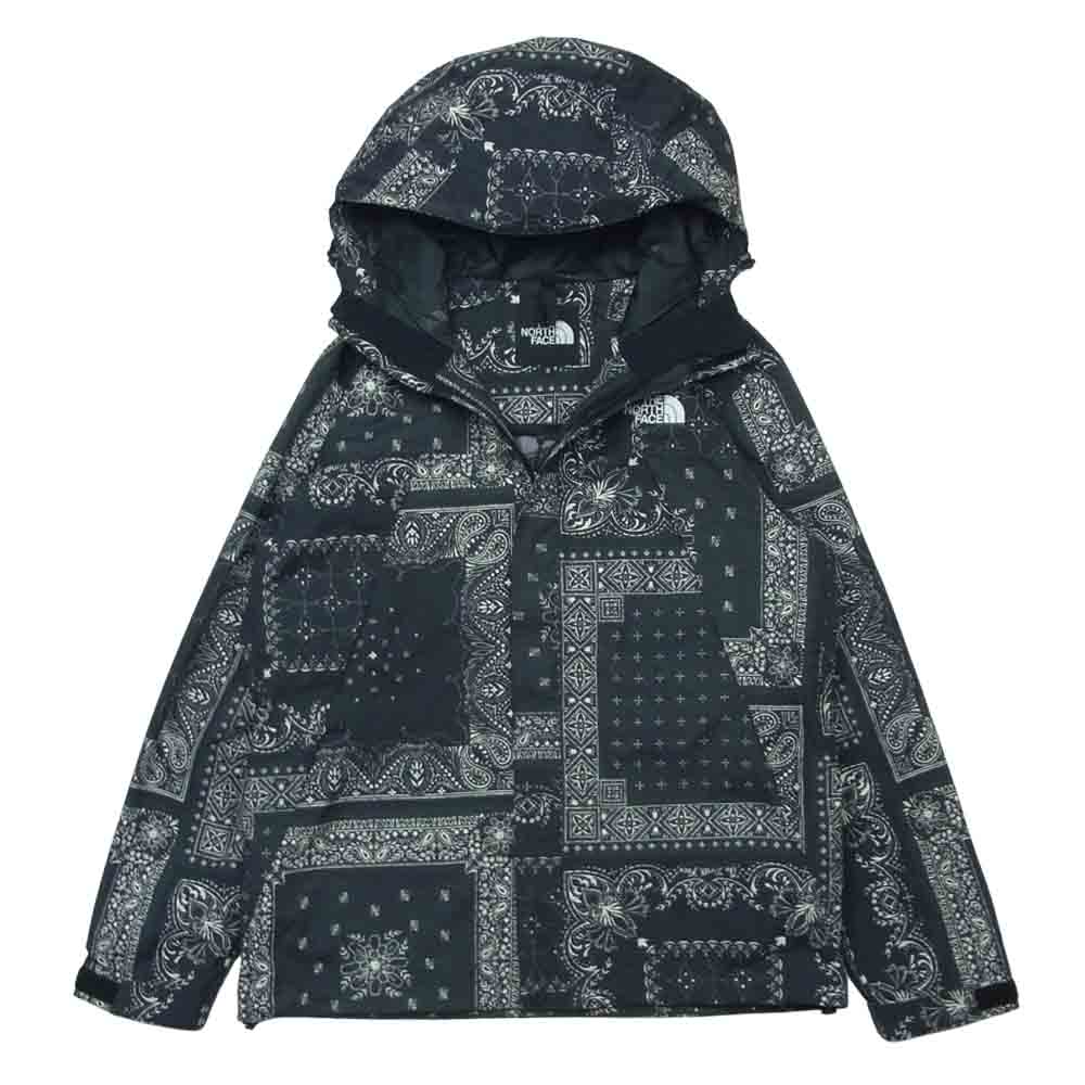 THE NORTH FACE ノースフェイス NP61845 Novelty Scoop Jacket ノベルティー スクープ ジャケット バンダナ柄 ブラック系 S【美品】【中古】