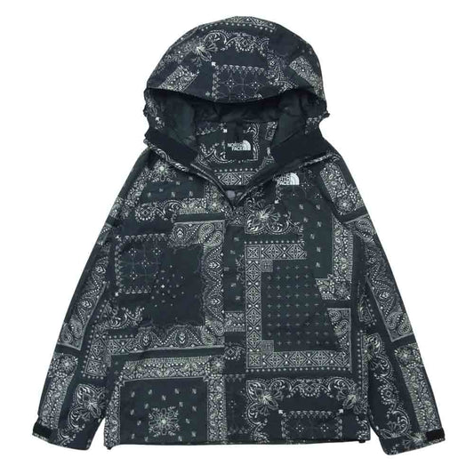 THE NORTH FACE ノースフェイス NP61845 Novelty Scoop Jacket ノベルティー スクープ ジャケット バンダナ柄 ブラック系 S【美品】【中古】