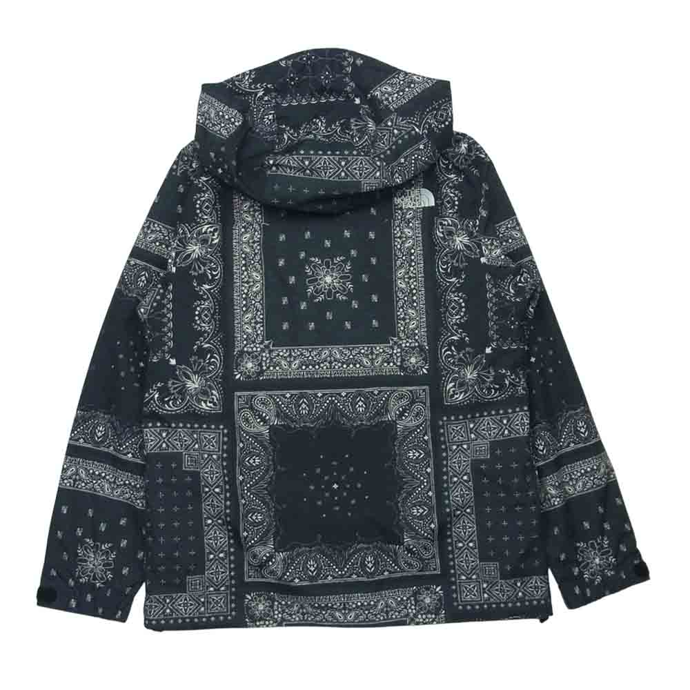 THE NORTH FACE ノースフェイス NP61845 Novelty Scoop Jacket ノベルティー スクープ ジャケット バンダナ柄 ブラック系 S【美品】【中古】