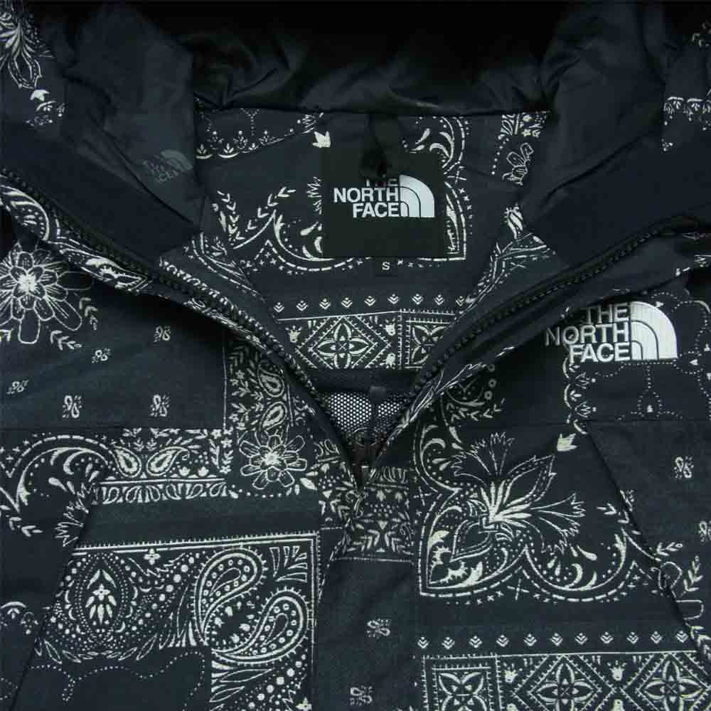 THE NORTH FACE ノースフェイス NP61845 Novelty Scoop Jacket ノベルティー スクープ ジャケット バンダナ柄 ブラック系 S【美品】【中古】