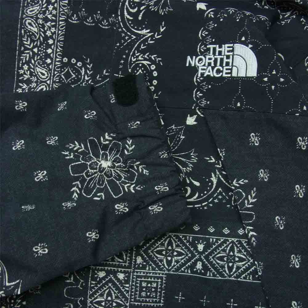 THE NORTH FACE ノースフェイス NP61845 Novelty Scoop Jacket ノベルティー スクープ ジャケット バンダナ柄 ブラック系 S【美品】【中古】