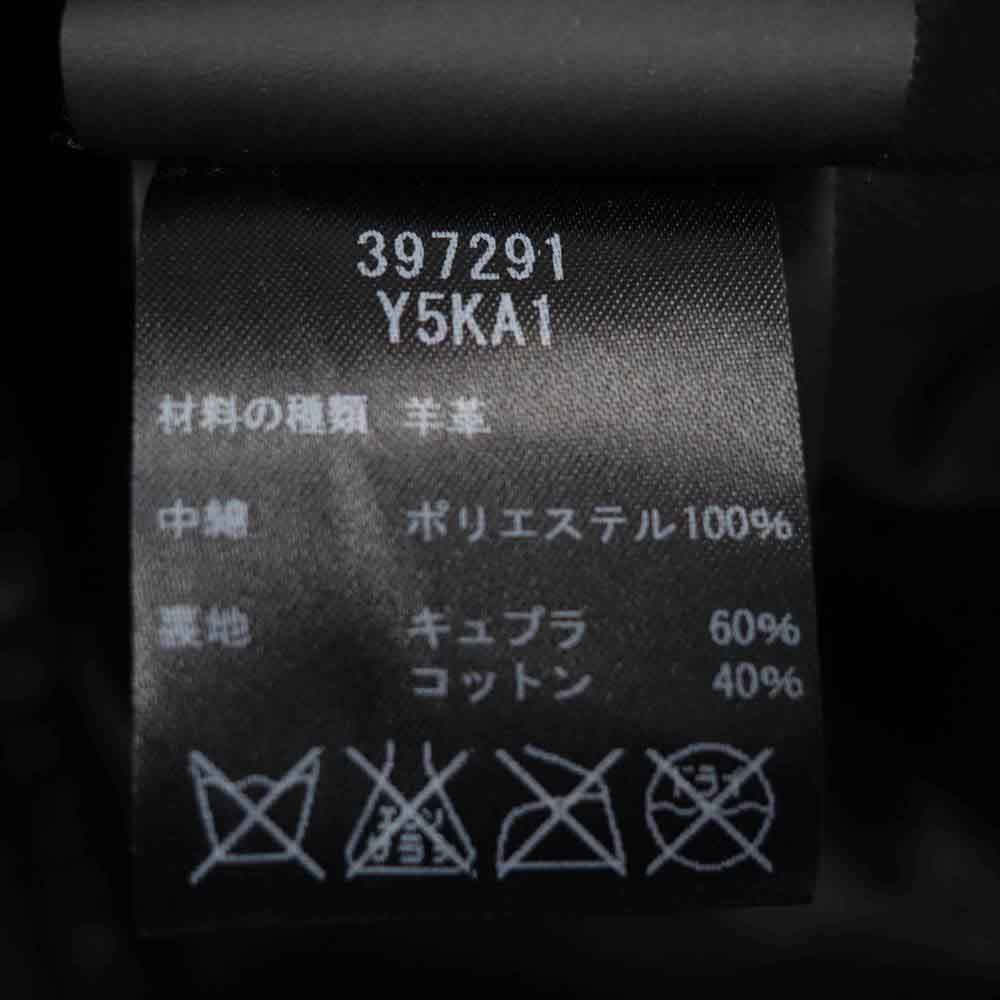 SAINT LAURENT サンローラン エディ期 15AW 国内正規品 397291 Y5KA1 L01 ラムレザー ブラックジップ ダブル ライダース ジャケット ブラック系 44【美品】【中古】