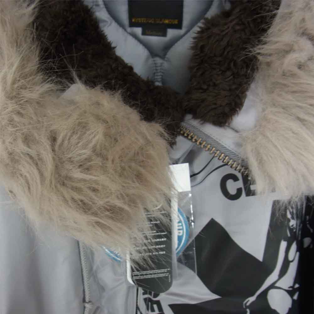 HYSTERIC GLAMOUR ヒステリックグラマー 20AW 02203AC05 HYSTERIC CIRCLE ヒステリック サークル N-3B コート グレー系 M【美品】【中古】