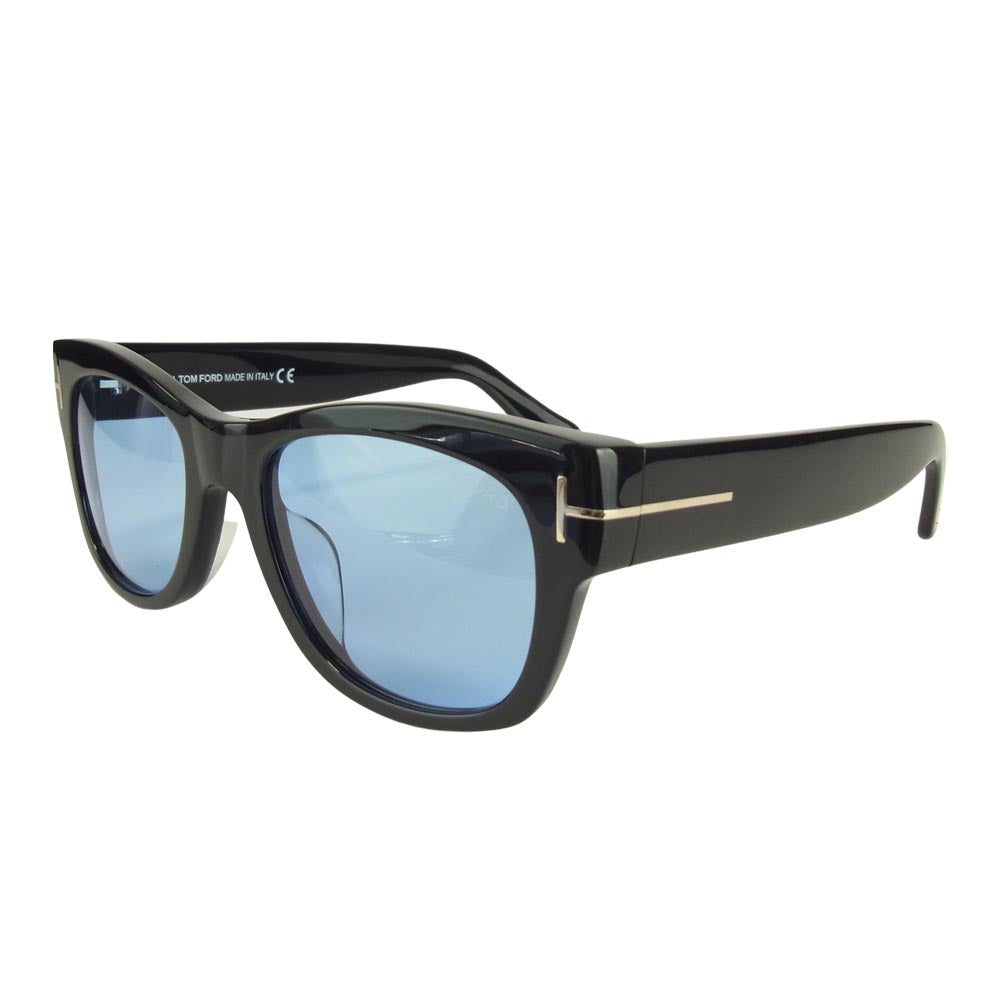 TOM FORD トムフォード TF58-F 01V CARY ウェリントン サングラス メガネ アイウェア ブラック系 52□20－145【中古】