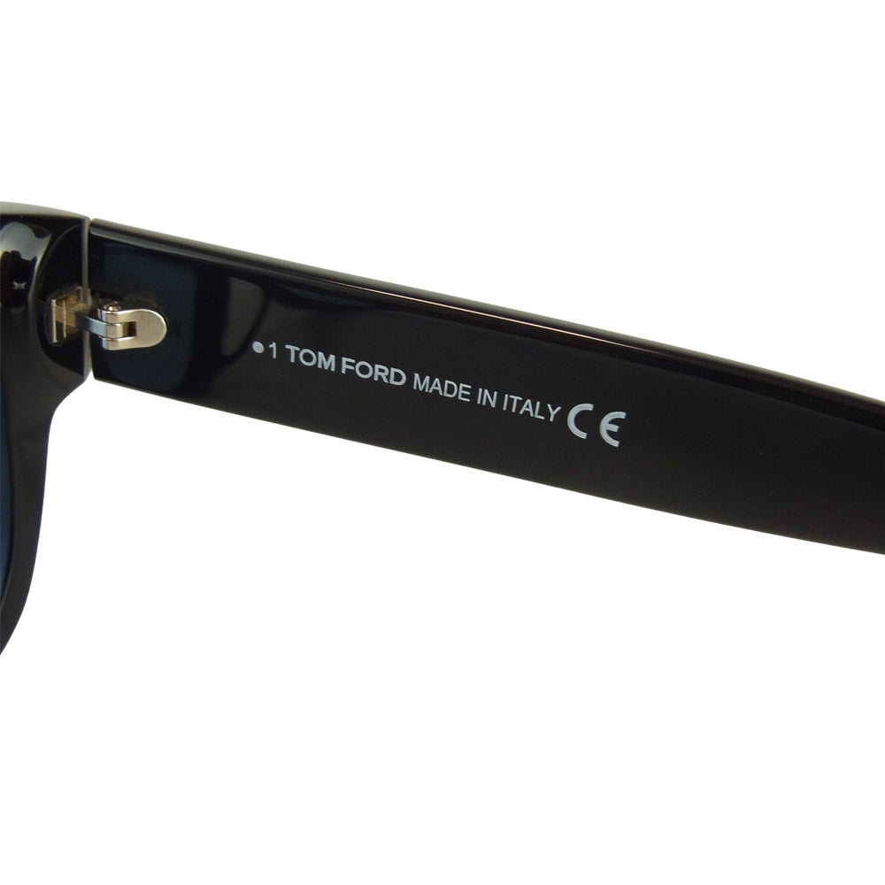 TOM FORD トムフォード TF58-F 01V CARY ウェリントン サングラス メガネ アイウェア ブラック系 52□20－145【中古】