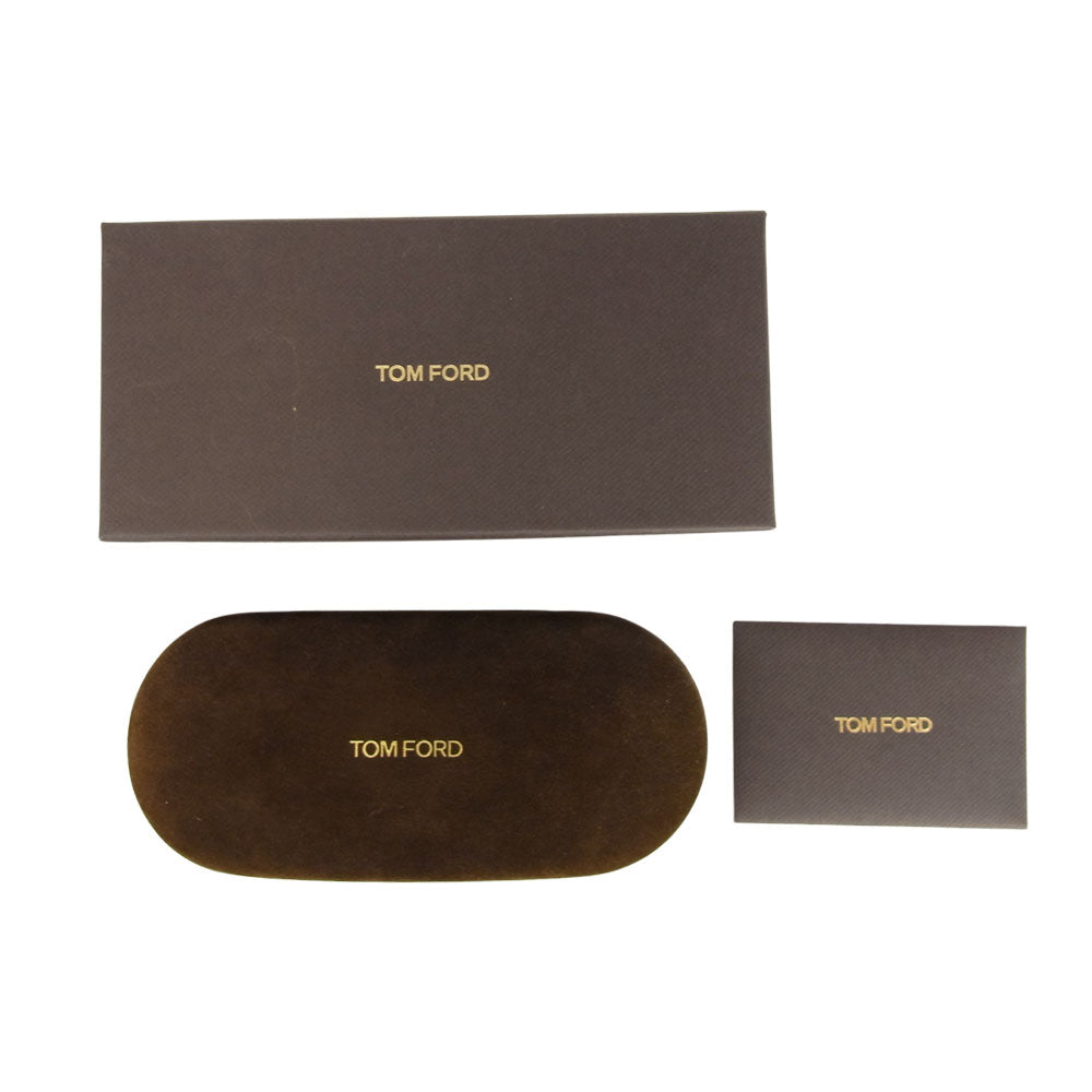 TOM FORD トムフォード TF58-F 01V CARY ウェリントン サングラス メガネ アイウェア ブラック系 52□20－145【中古】