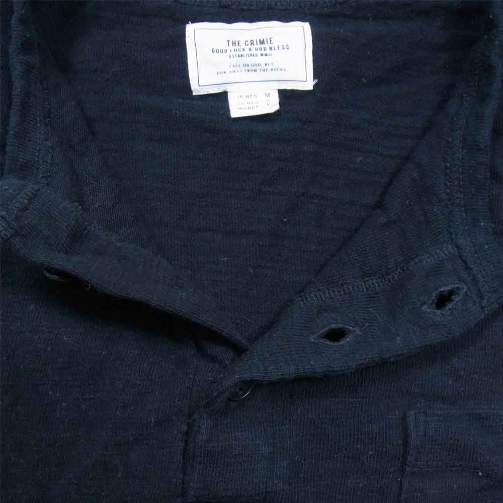 CRIMIE クライミー C1H5-CS01 CS HENRLY NECK 8TH SHIRT ヘンリーネック シャツ ブラック系 M【中古】