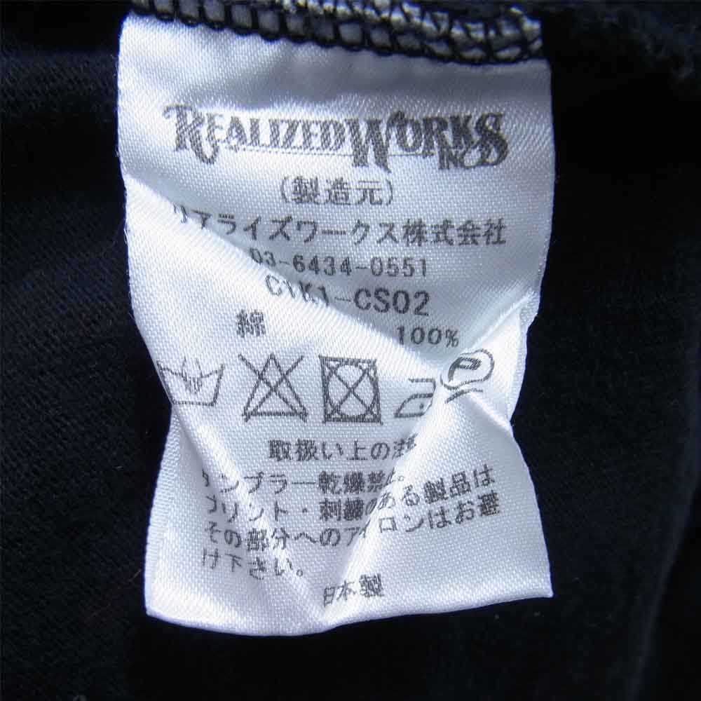 CRIMIE クライミー C1K1-CS02 CS TSURIAMI HENRLY NECK T-SHIRT 吊り編み ヘンリーネック 長袖 Tシャツ ブラック系 M【中古】
