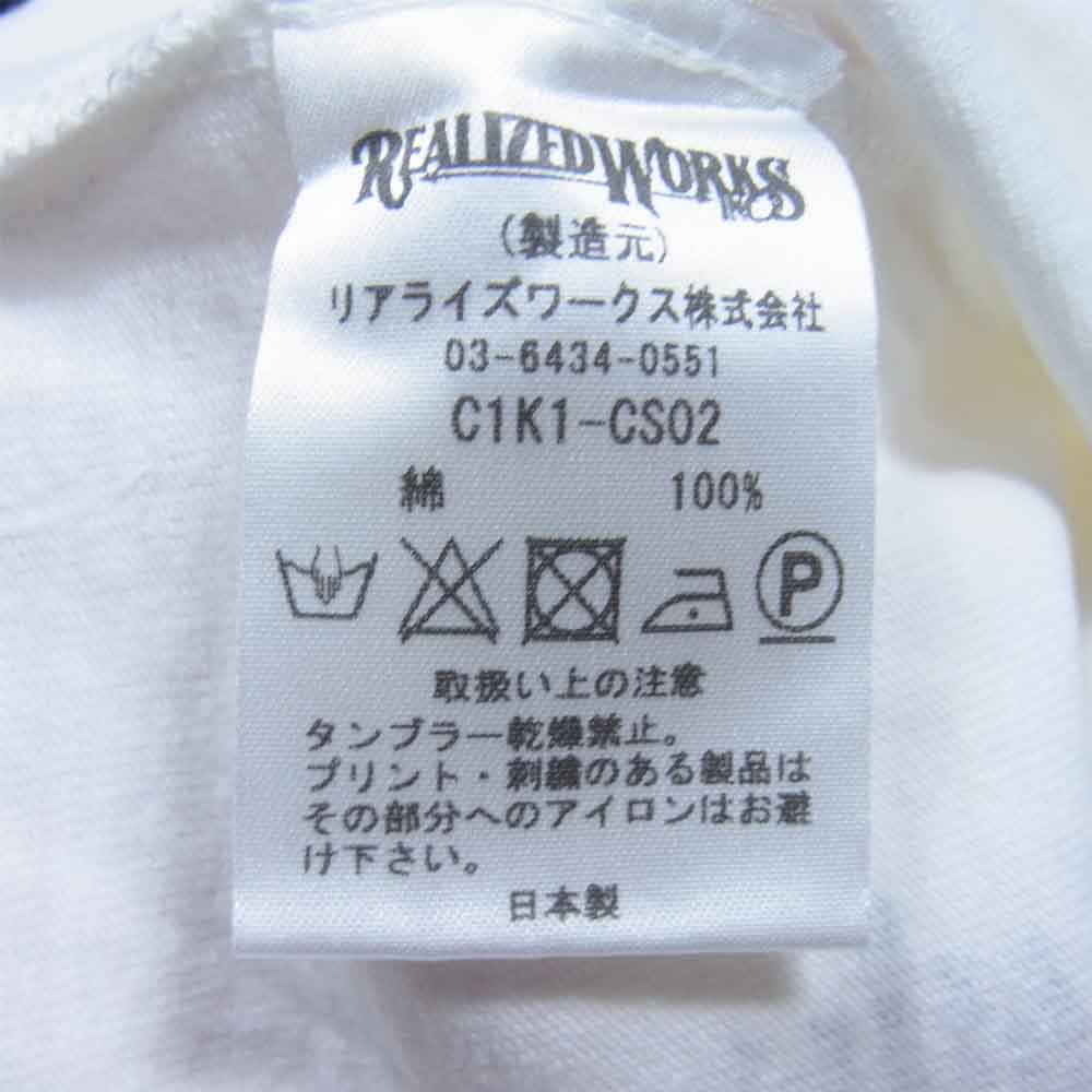 CRIMIE クライミー C1K1-CS02 CS TSURIAMI HENRLY NECK T-SHIRT 吊り編み ヘンリーネック 長袖 Tシャツ ホワイト系 M【新古品】【未使用】【中古】