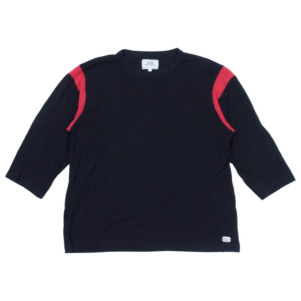 CRIMIE クライミー バックプリント 七分 Tシャツ 袖切替 ブラック系 L【中古】