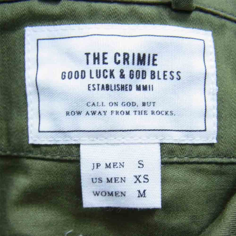 CRIMIE クライミー C1H5-SH05 JOE MILITARY GUADALUPE NEEDLEWORK SHIRT ジョー ミリタリー グアダルーペ ニードルワーク シャツ オリーブ系 S【中古】