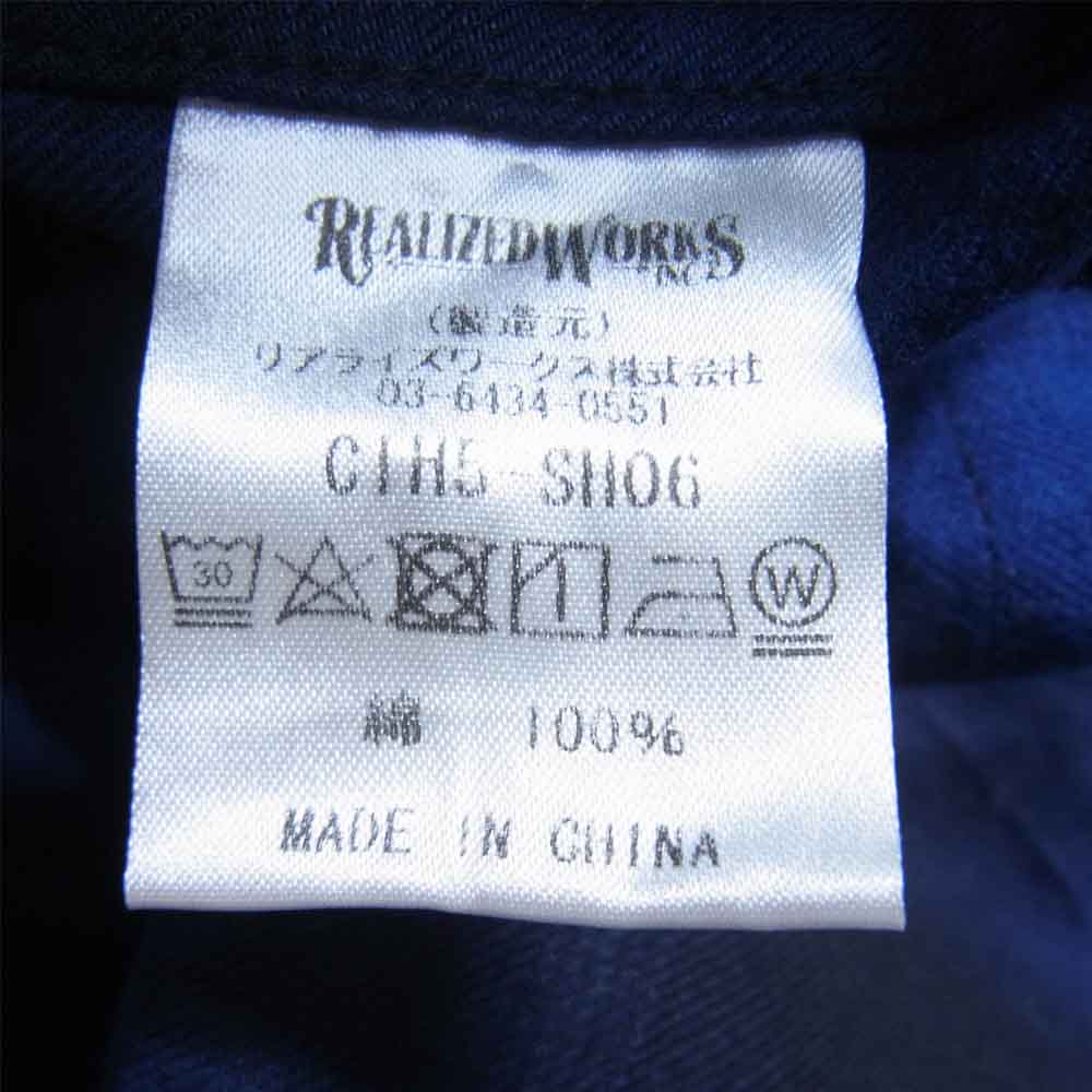 CRIMIE クライミー C1H5-SH06 CHECK WORK SHIRT オンブレ チェック ワーク シャツ ネイビー系 S【中古】