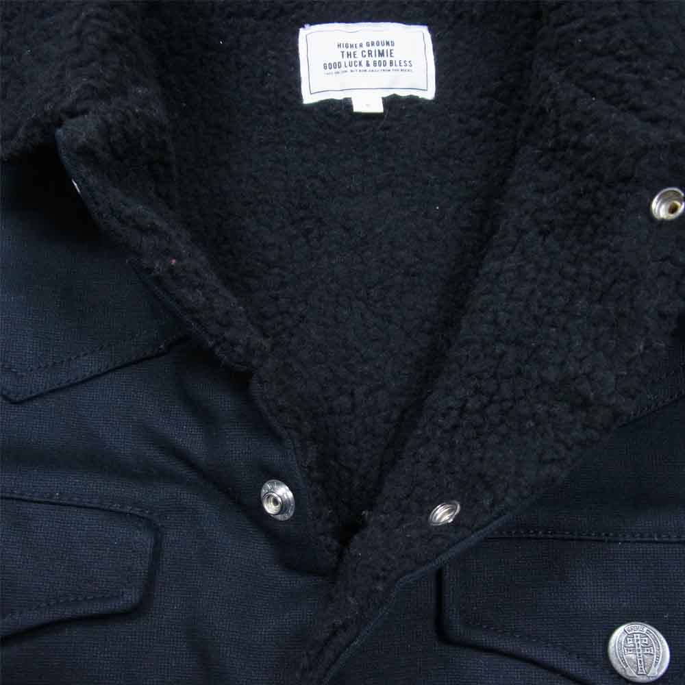 CRIMIE クライミー ウエスタンヨーク切替 ボア ジャケット ブラック系 S【中古】