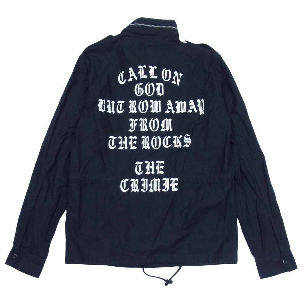 CRIMIE クライミー バックプリント M-65 ジャケット コットン ブラック系 S【中古】