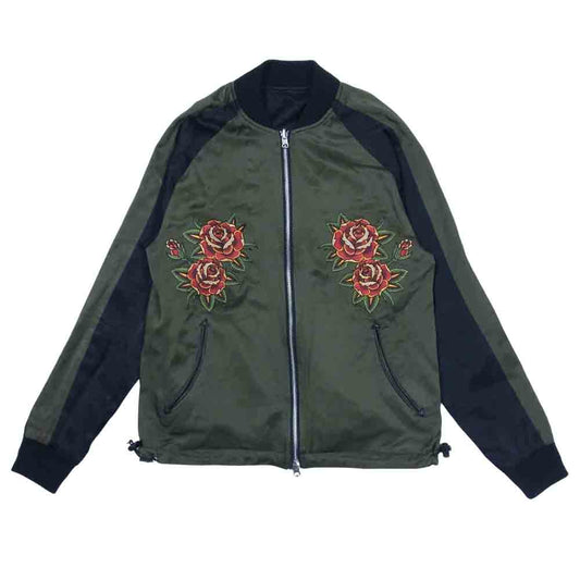 CRIMIE クライミー C1K1-JK01 REVERSIBLE SOUVENIR JACKET マリア リバーシブル スーベニア ジャケット スカジャン カーキ系 S【中古】