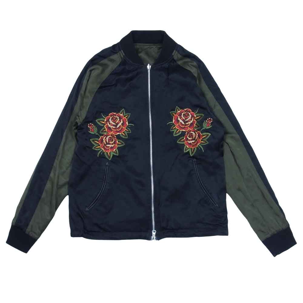 CRIME クライミー　スカジャン　スーベニアジャケット CRIMIE REVERSIBLE SOUVENIR JACKET BLACK×KHAKI(クラミー