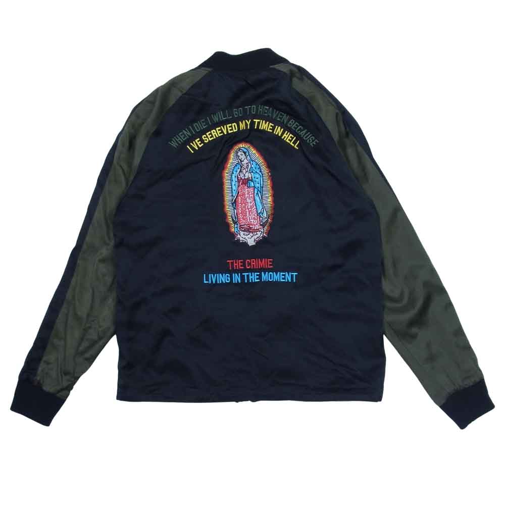 CRIMIE クライミー C1K1-JK01 REVERSIBLE SOUVENIR JACKET マリア リバーシブル スーベニア ジャケット スカジャン カーキ系 S【中古】