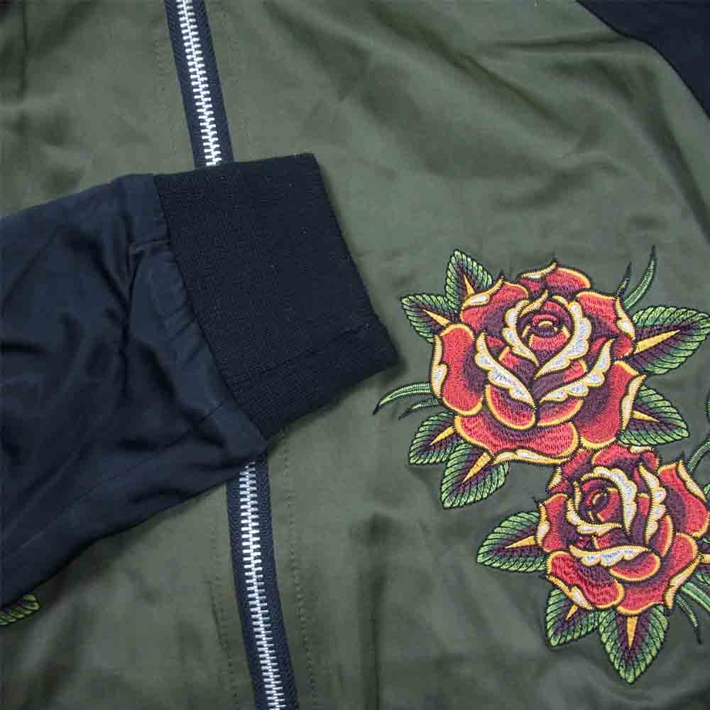 CRIMIE クライミー C1K1-JK01 REVERSIBLE SOUVENIR JACKET マリア リバーシブル スーベニア ジャケット スカジャン カーキ系 S【中古】