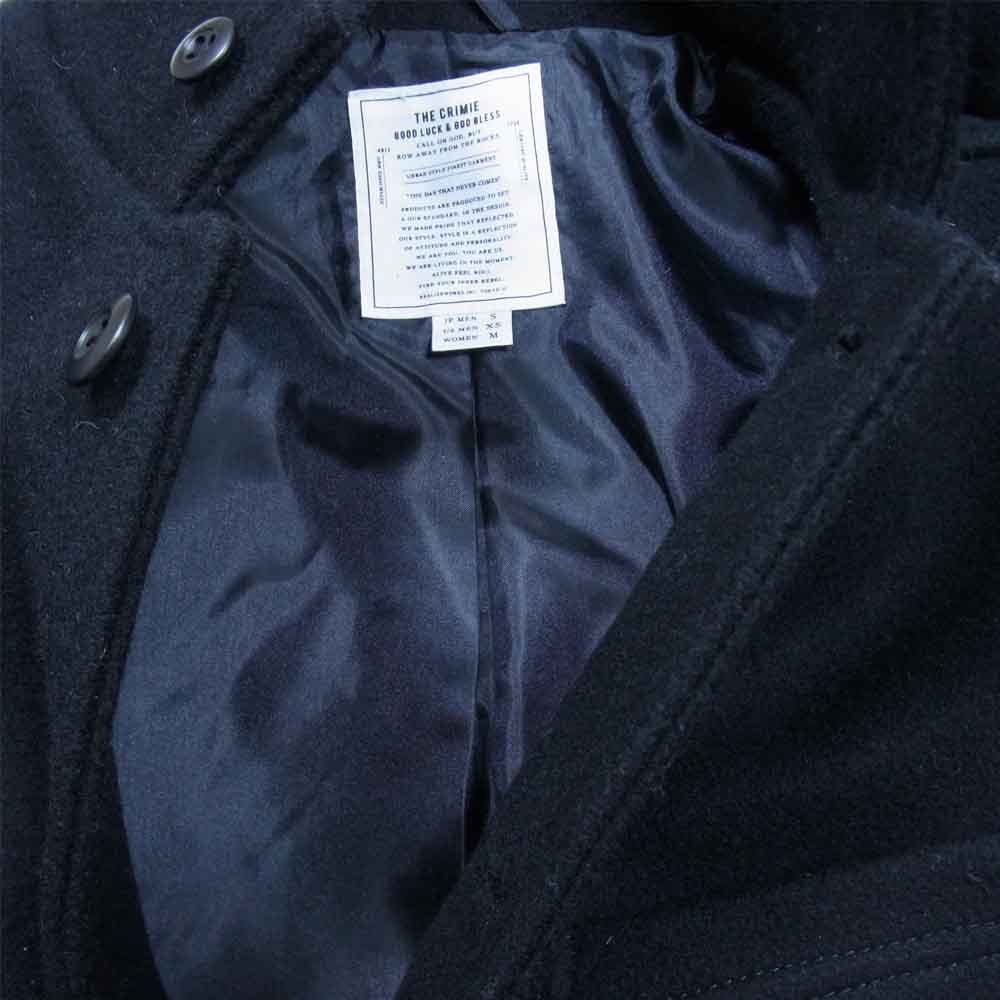 CRIMIE クライミー C1H5-JK12 MELTON COVER ALL JACKET メルトン カバーオール ジャケット ブラック系 S【中古】