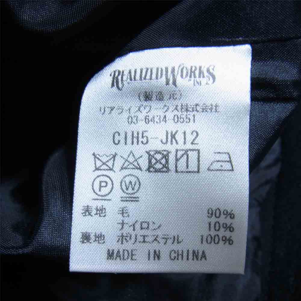 CRIMIE クライミー C1H5-JK12 MELTON COVER ALL JACKET メルトン カバーオール ジャケット ブラック系 S【中古】