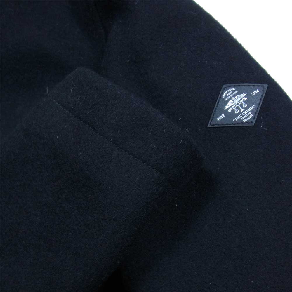 CRIMIE クライミー C1H5-JK12 MELTON COVER ALL JACKET メルトン カバーオール ジャケット ブラック系 S【中古】