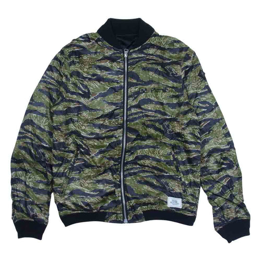 CRIMIE クライミー タイガーカモ リバーシブル バックプリント ナイロン ジャケット ブラック系 S【中古】