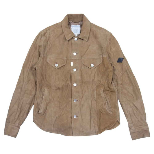 CRIMIE クライミー C1K1-JK11 SUEDE LEATHER JACKET スエード レザー シャツ ジャケット ベージュ系 M【中古】