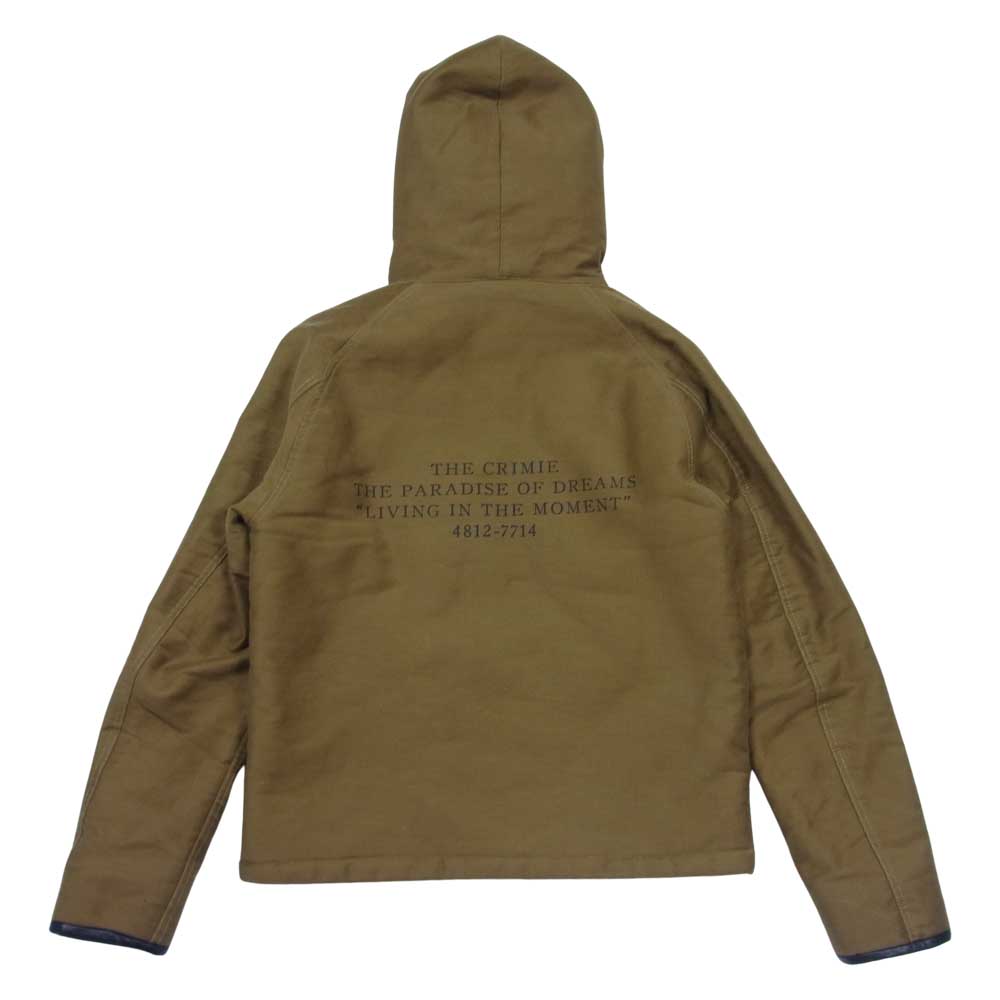 CRIMIE クライミー C1H5-JK18 MILITARY HOODED BOA PARKA ミリタリー フーデッド レオパード ボア パーカ カーキブラウン系 S【中古】