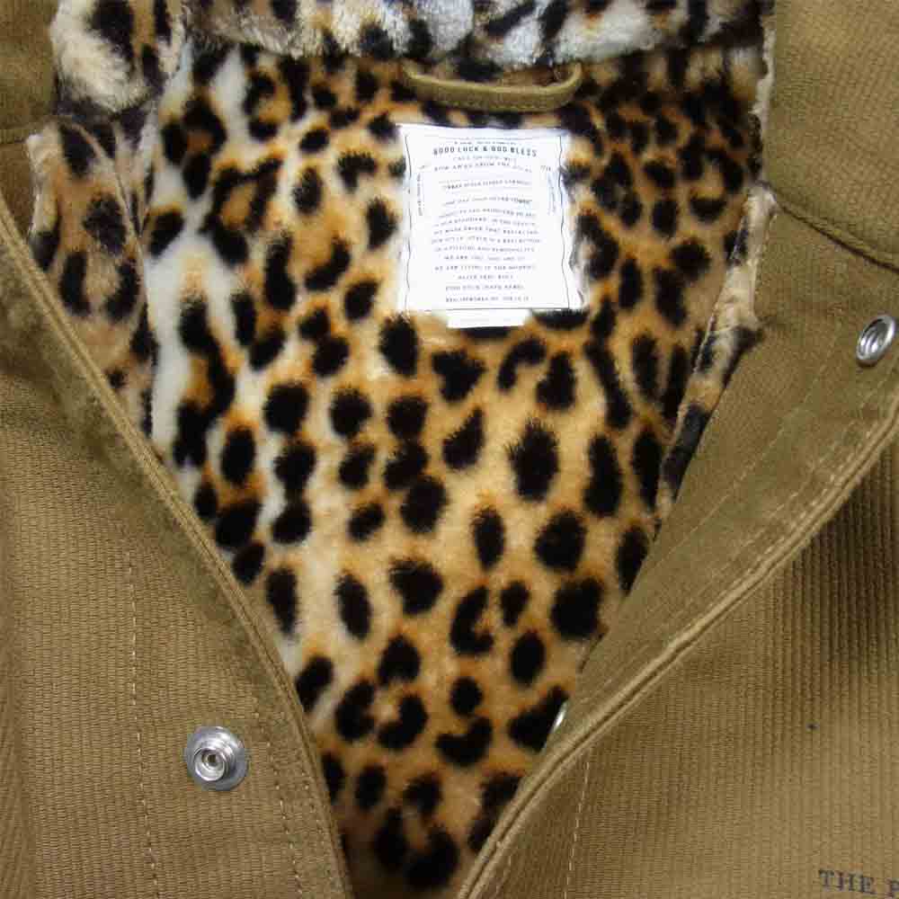 CRIMIE クライミー C1H5-JK18 MILITARY HOODED BOA PARKA ミリタリー フーデッド レオパード ボア パーカ カーキブラウン系 S【中古】