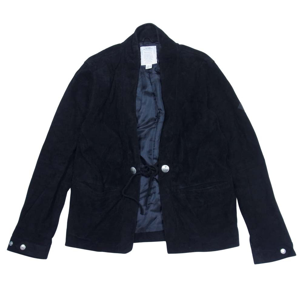 CRIMIE クライミー C1K1-JK10 SUEDE LEATHER CARDIGAN スエード レザー カーディガン ブラック系 S【中古】