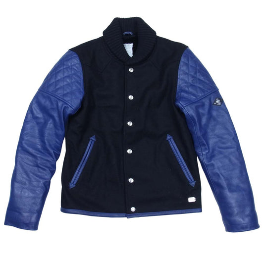 CRIMIE クライミー C1H5-JK05 WESTERN AWARD JACKET ウエスタン アワード スタジアム ジャケット スタジャン 黒青系 S【中古】
