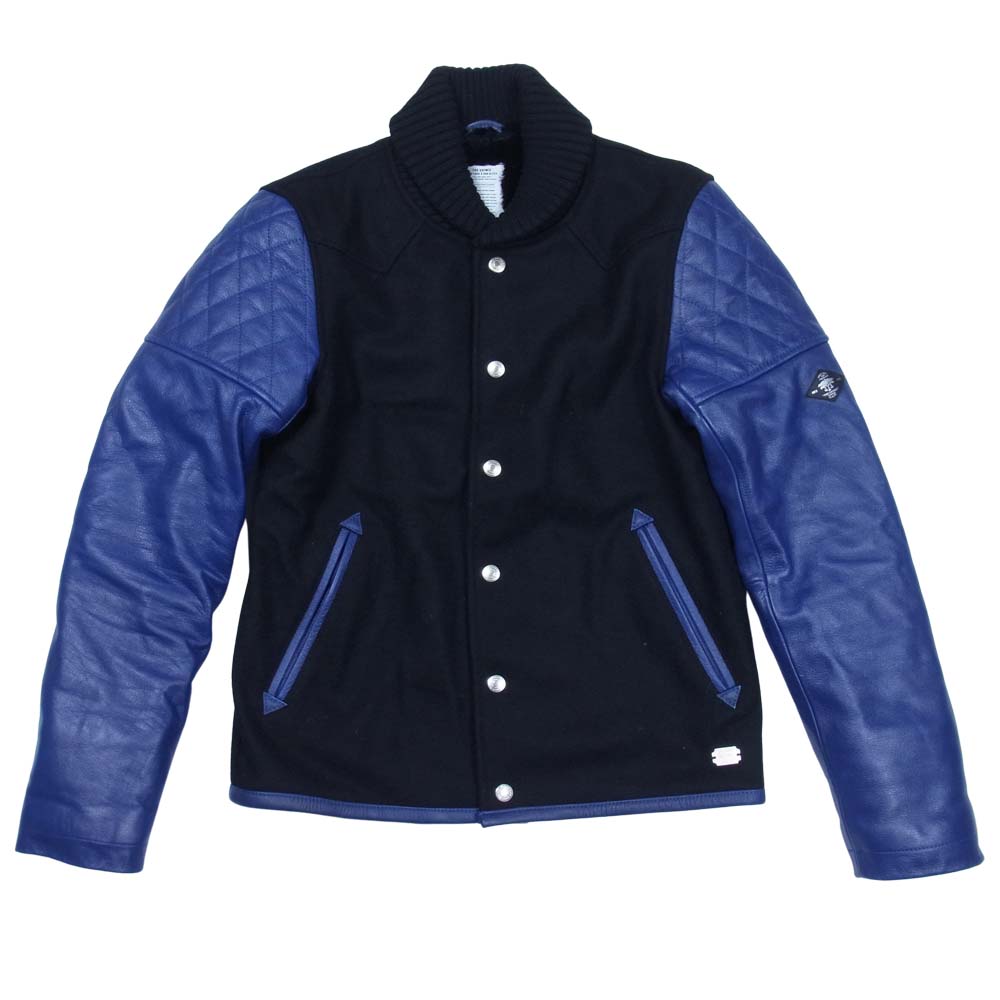 CRIMIE クライミー C1H5-JK05 WESTERN AWARD JACKET ウエスタン アワード スタジアム ジャケット スタジャン  黒青系 S【中古】